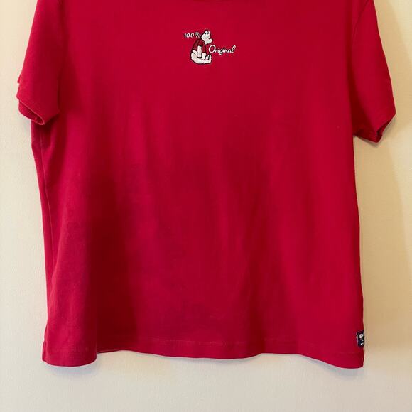 Vintage Disney L red shirt sleeve t-shirt Winnie the Pooh embroidered fandom - Picture 4 of 9